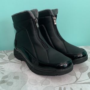 Weatherproof Faux Fur Lined Zippered Snow Boots